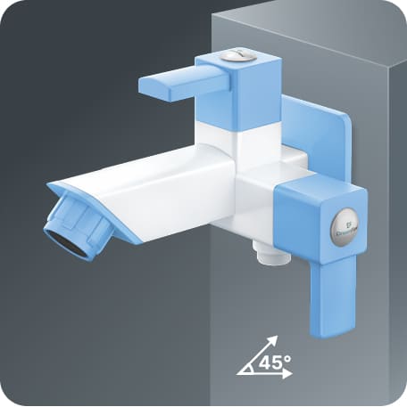 Two Way Bib Cock With Flange