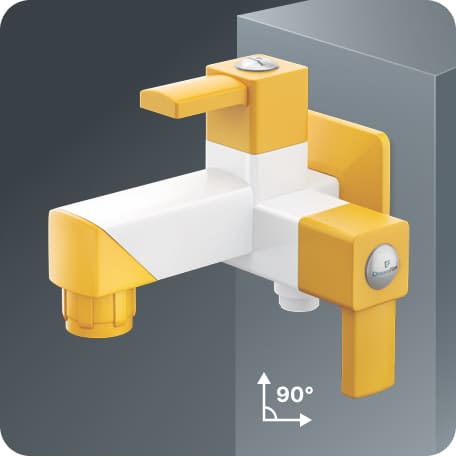 Two Way Bib Cock With Flange