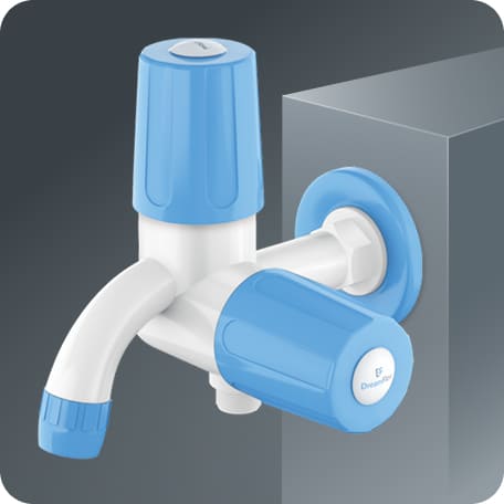 Two Way Bib Cock With Flange