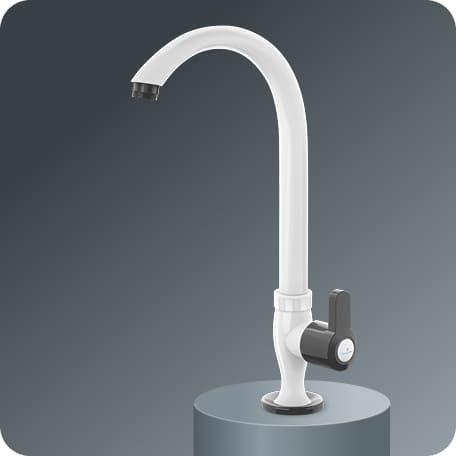 Swan Cock (Long Spout) With Flange