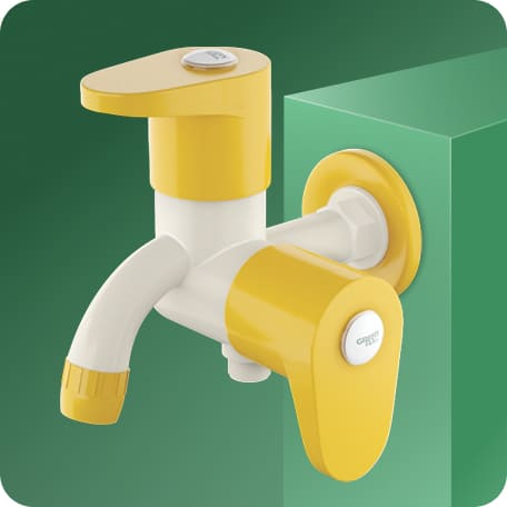 Two Way Bib Cock With Flange