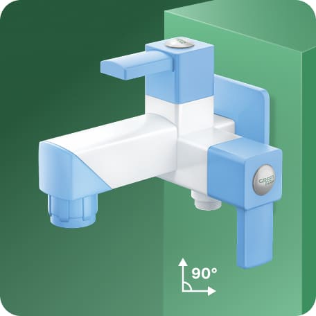 Two Way Bib Cock With Flange