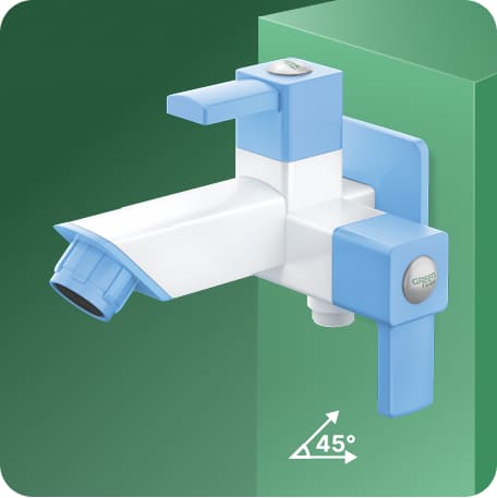 Two Way Bib Cock With Flange