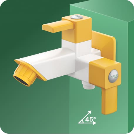 Two Way Bib Cock With Flange