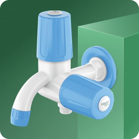 Two Way Bib Cock With Flange