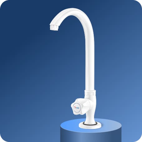 Swan Cock (Long Spout) With Flange