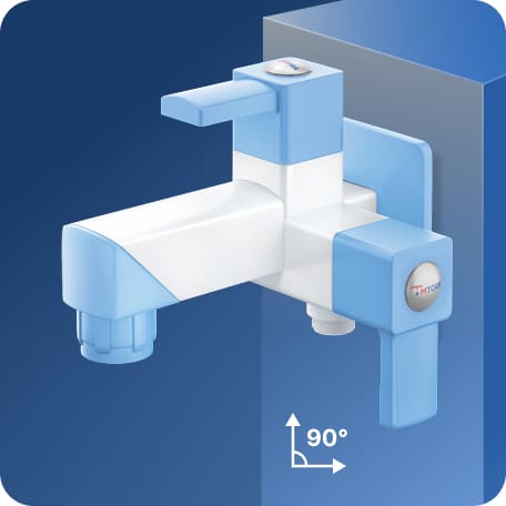 Two Way Bib Cock With Flange