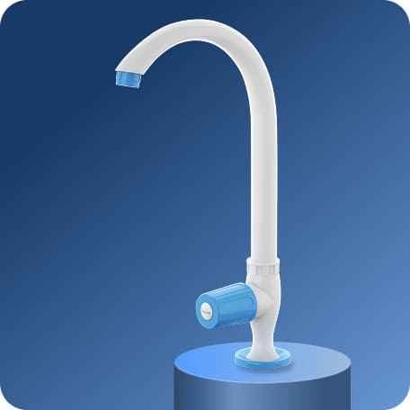 Swan Cock (Long Spout) With Flange