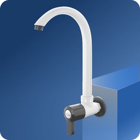 Sink Cock (Long Spout) With Flange