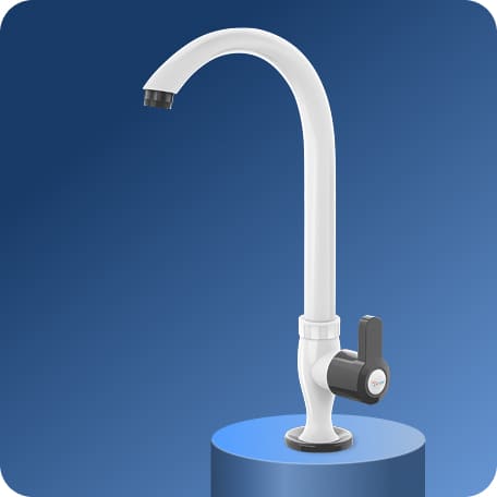 Swan Cock (Long Spout) With Flange