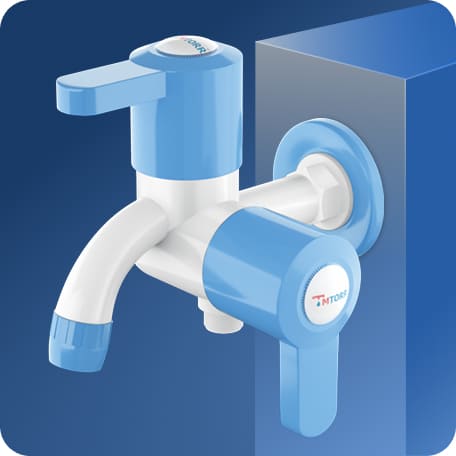 Two Way Bib Cock With Flange